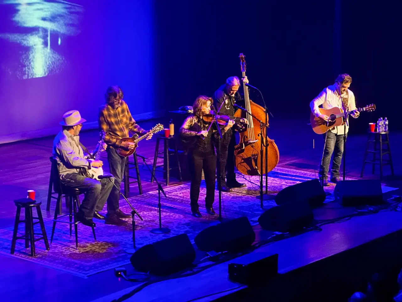 Photo of The Steeldrivers on stage at the Ryman