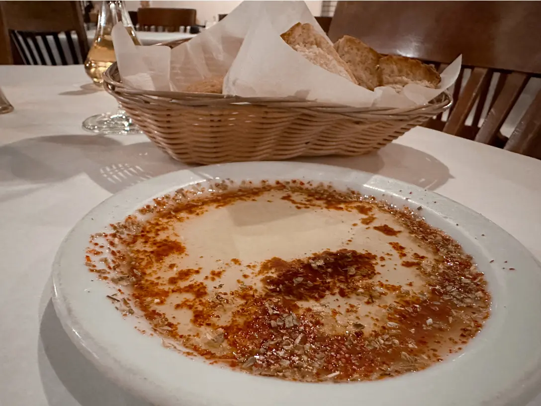 Photo of oils and spices with a bread basket
