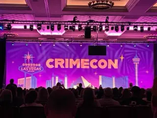 Photo of the CrimeCon 2026 stage at Caesars Palace in Las Vegas
