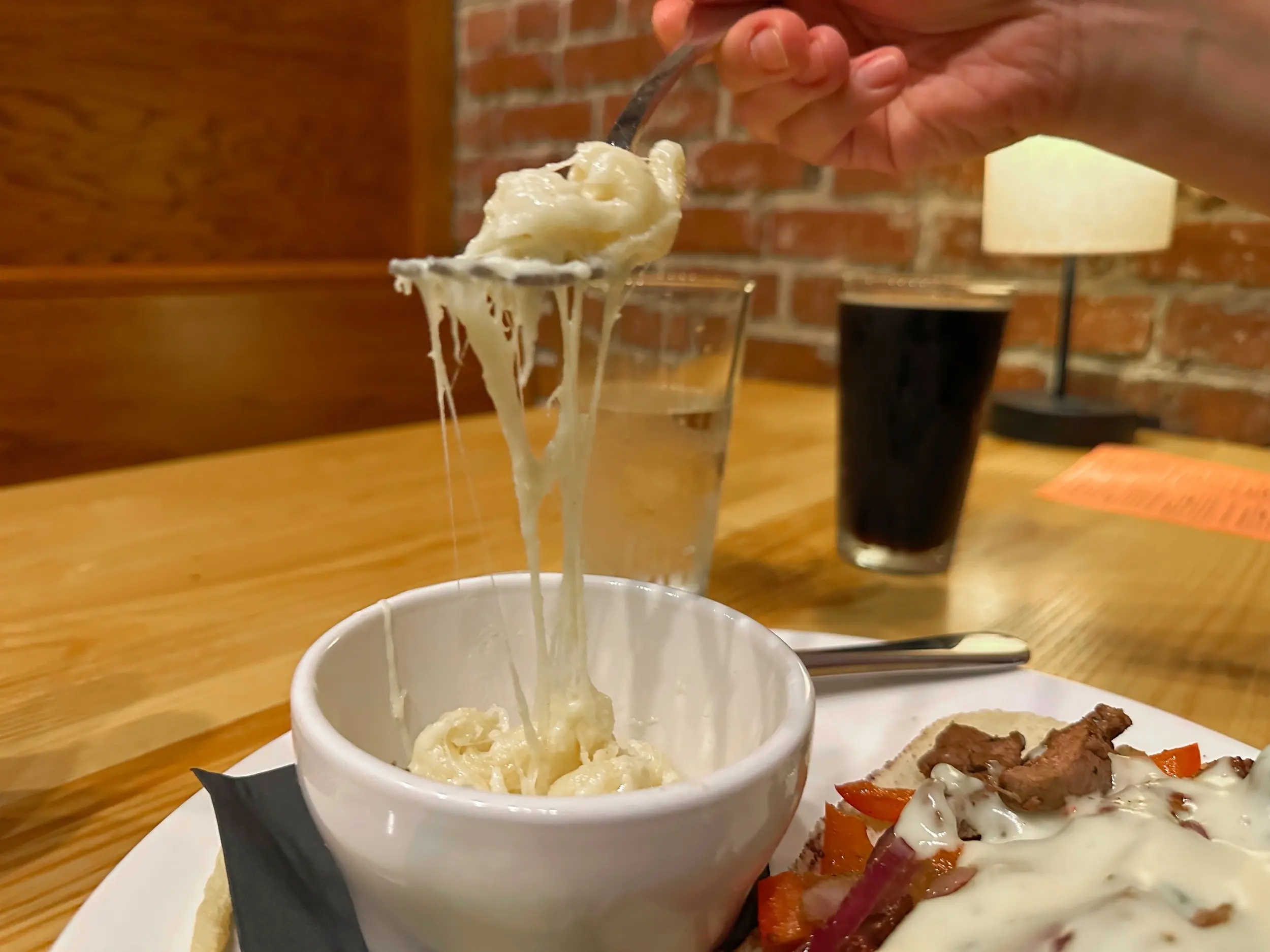 Photo of a cheese pull