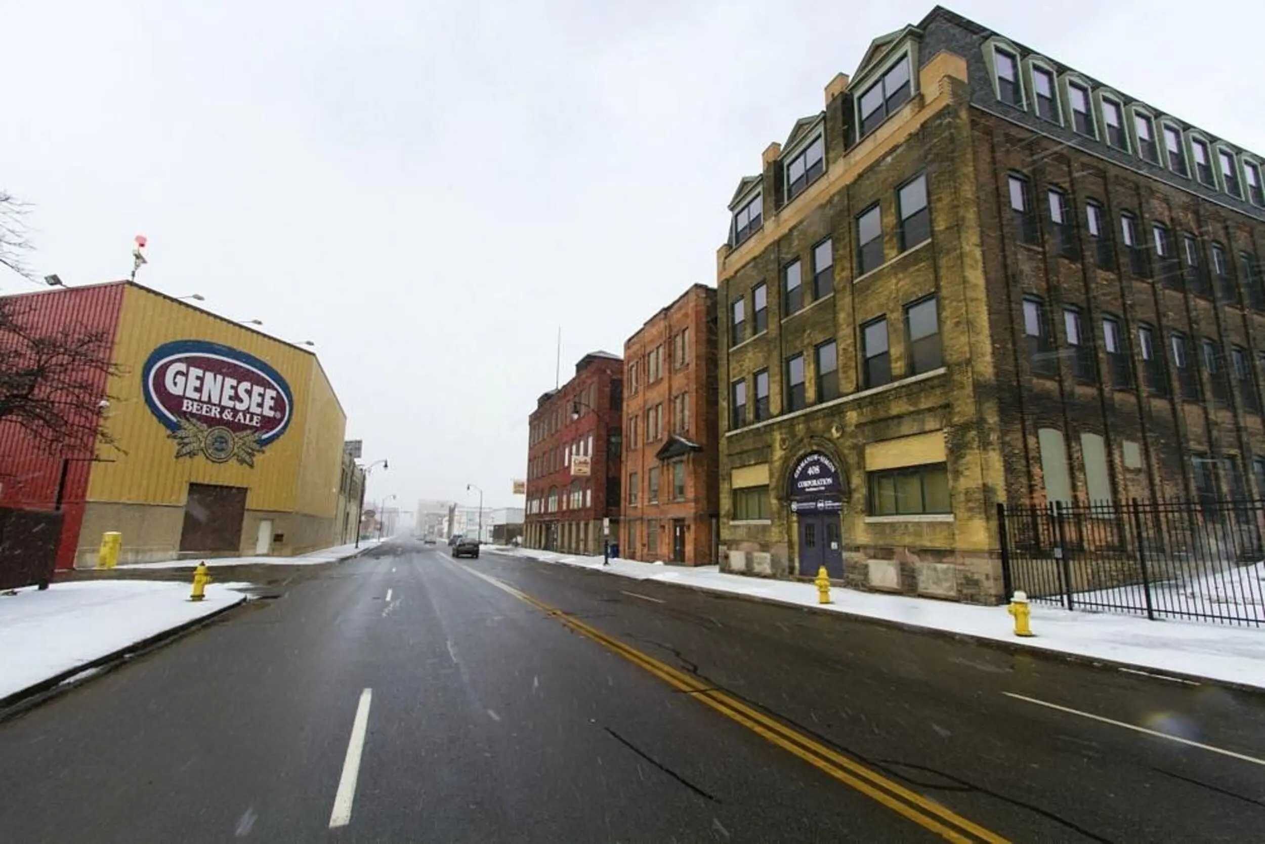 Photo of the street new Genesee Brewhouse
