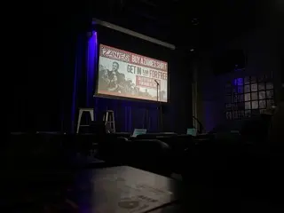 The stage and audience seating inside Zanies Nashville Comedy Night Club