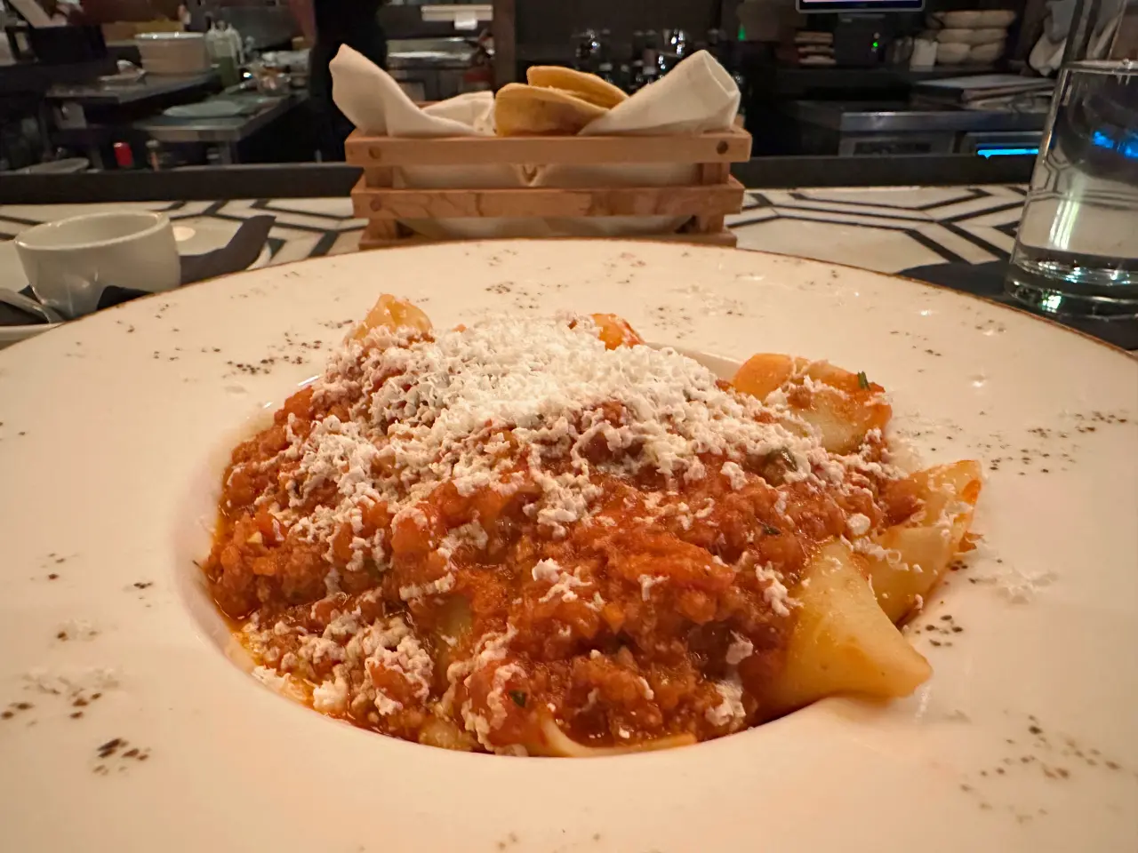 Photo of bolognese pasta at Moto in Nashville