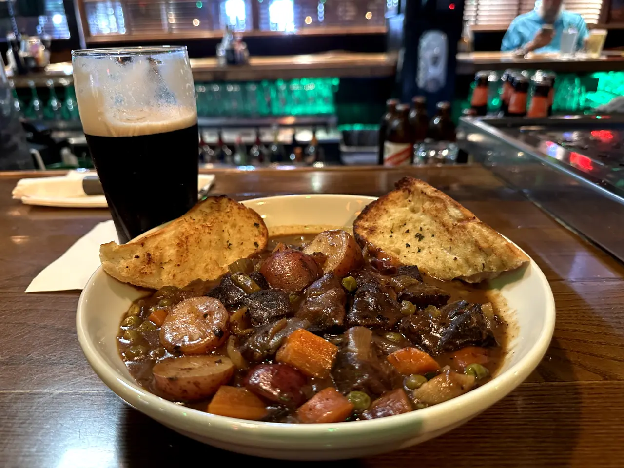 Photo of a bowl of Irish stew