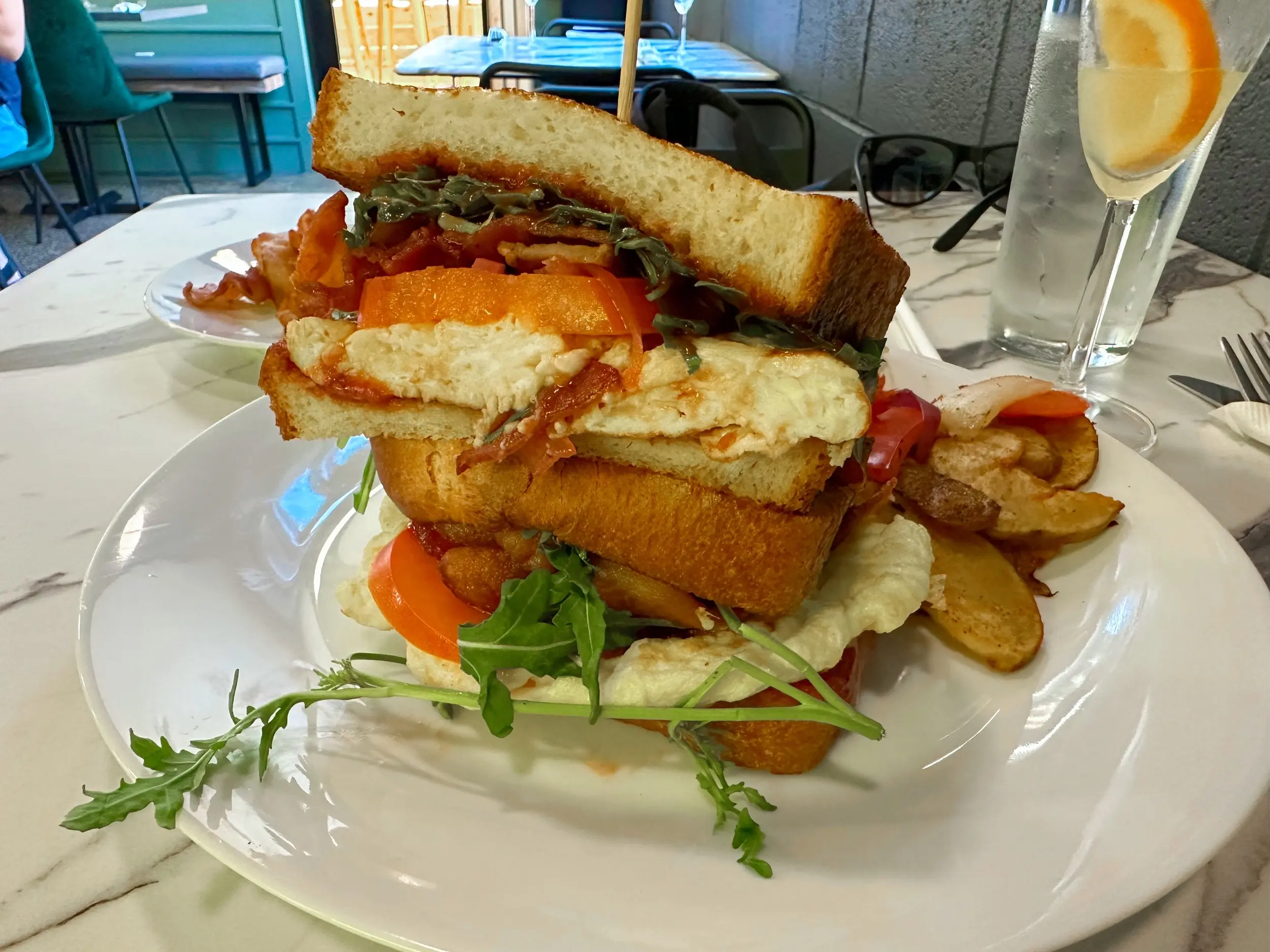 Photo of a breakfast sandwich