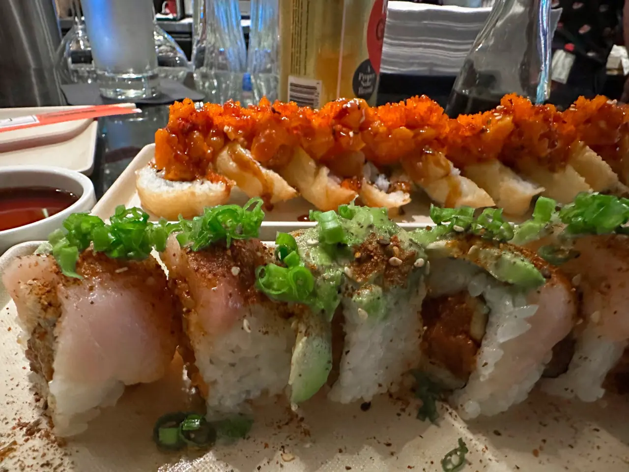 Photo of 2 sushi rolls