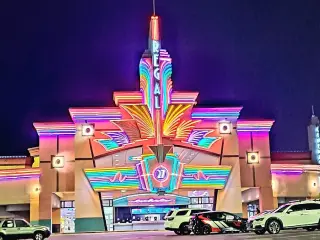 Photo of the outside of a movie theater
