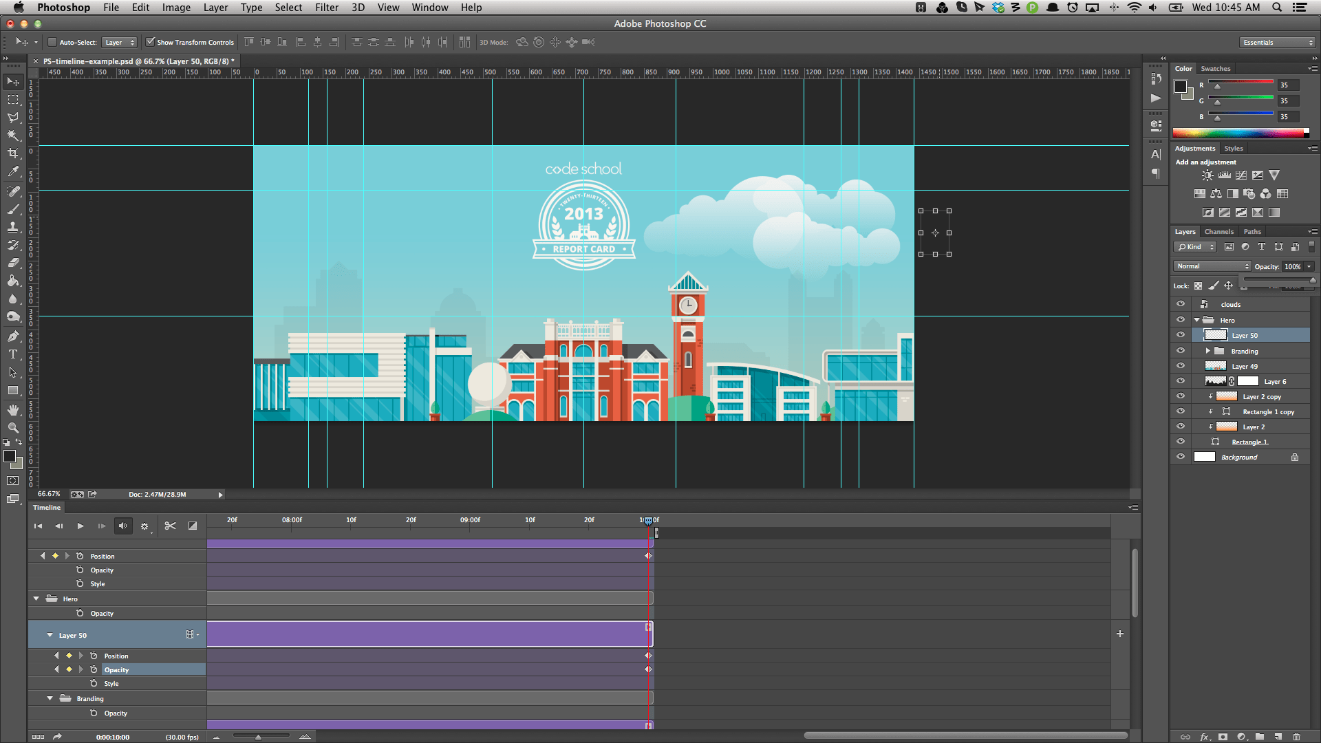 Photoshop CC Timeline